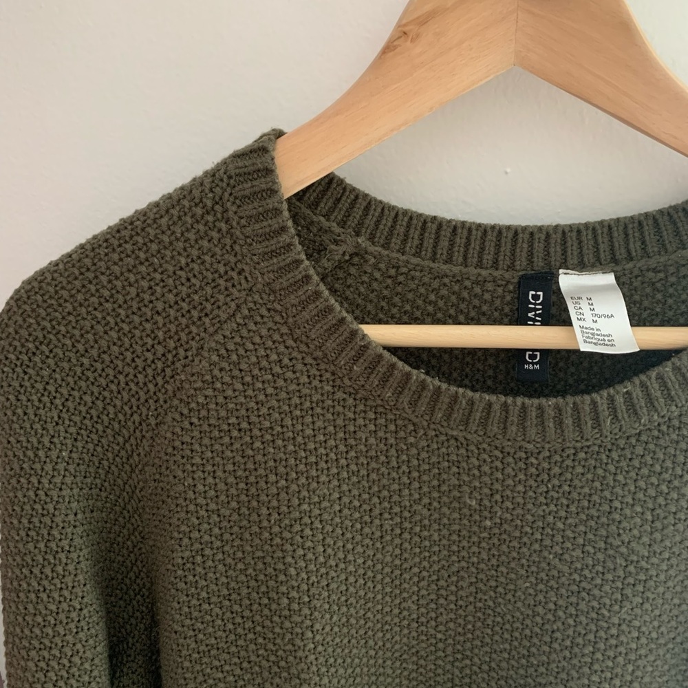 Green olive H&M sweater
